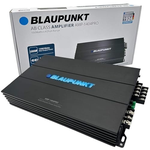 Blaupunkt AMP-1404PRO 1500W 4-Channel Amplifier Class AB -...