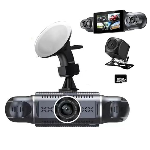 360° Dash Cam Front and Rear View 4 Channel Dash...