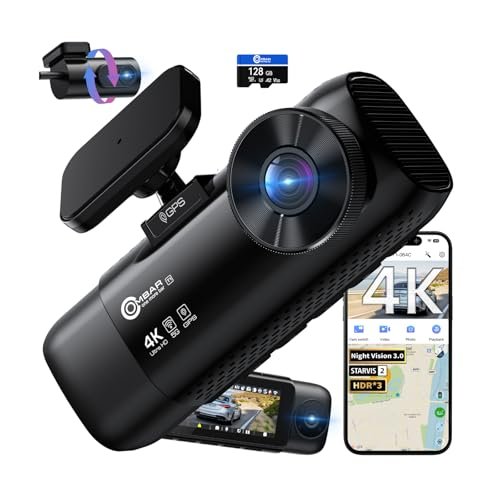 OMBAR T1 4K 3 Channel Dash Cam, STARVIS 2 IMX678...