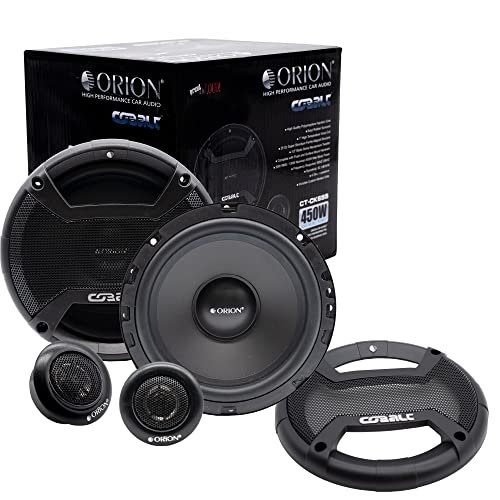 ORION Cobalt CT-CK655 6.5” 4 OHM 2-Way Car Speaker, Set...