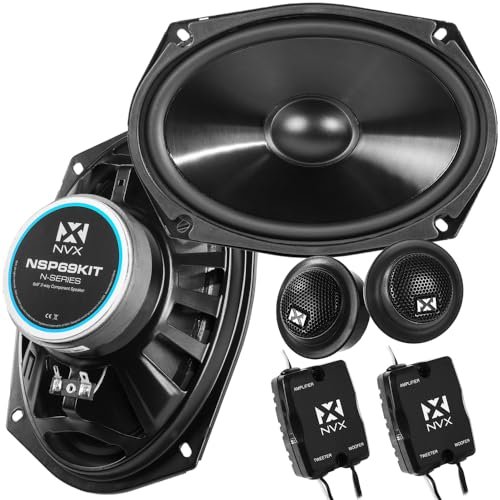 NVX® NSP69KIT 6x9 Car Speakers, 920W Max, 320W RMS, 2-Way...