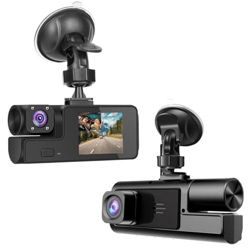 1080P Dual Dash Camera for Car Front and Inside Dashcam...