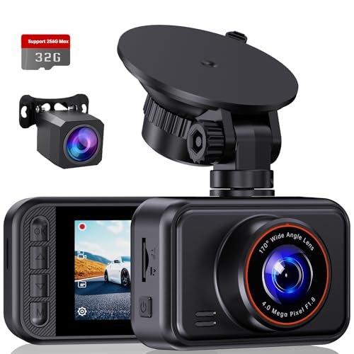 E-YEEGER Dash Cam Front and Rear, 2.5K Dual Dash Camera...