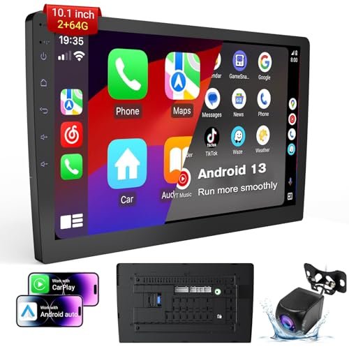 Haudio Double Din Android 13 Car Stereo Receiver - 10.1