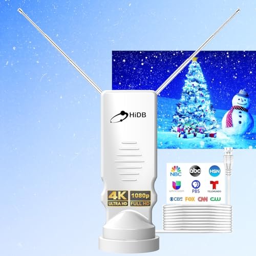 Rabbit Ear TV Antenna 2025 Upgraded -HIDB TV Antenna for...