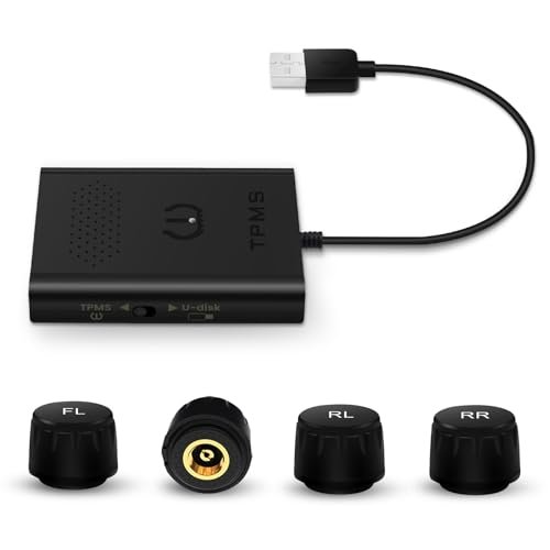 dasaita USB Tire Pressure Monitoring System, with 4...