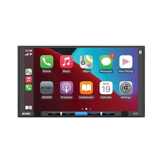 JENSEN J1CA7 7-inch Certified Apple CarPlay Android Auto |...