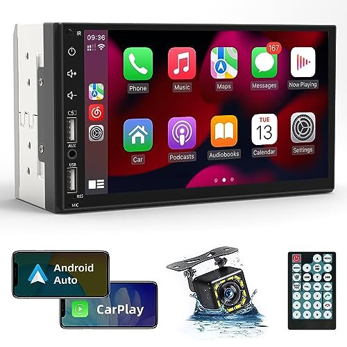 Leadfan Double Din Car Stereo Radio Support Apple...