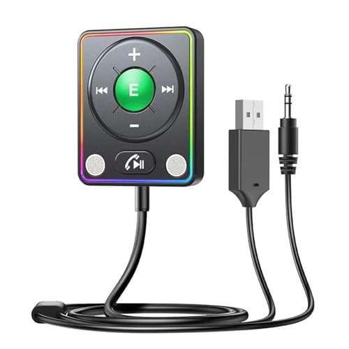 NEWNEWLIU Bluetooth 5.4 AUX Car Adapter,[Dual Connection &...