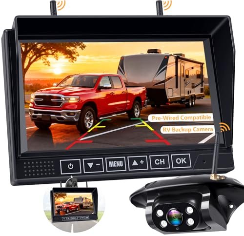 RV Backup Camera Wireless Easy Install: Plug & Play for...