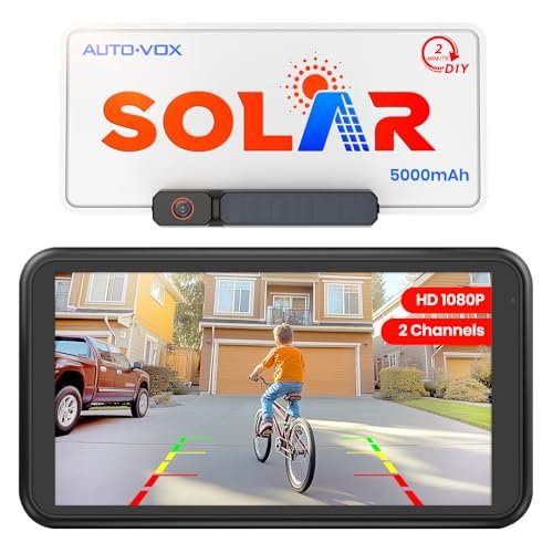 AUTO-VOX Solar Wireless Backup Camera with 5