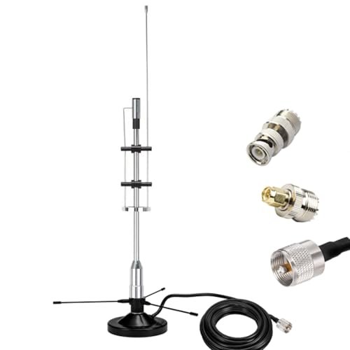 2m 70cm GMRS Antenna, Outdoor Indoor Desktop Police Scanner...