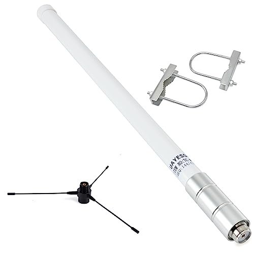 UHF Fiberglass Antenna with Ground Plane Kit, 400-470mhz...