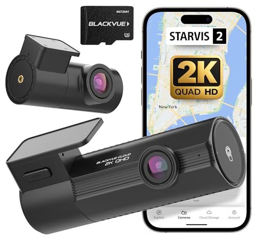 BlackVue Dash Cam Front Rear, Elite 8-2CH, 2K 2K QHD...