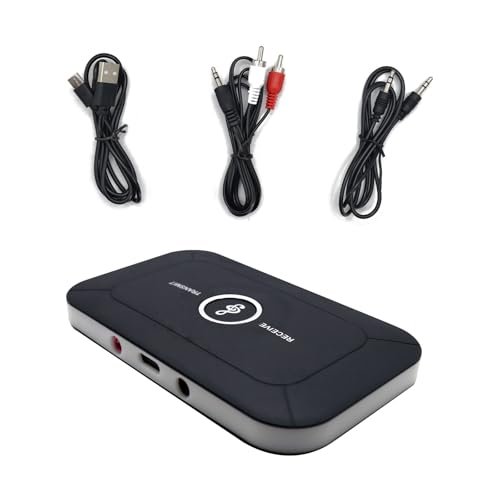 Bluetooth Audio Transmitter Receiver, 2 in 1 Bluetooth 5.3...