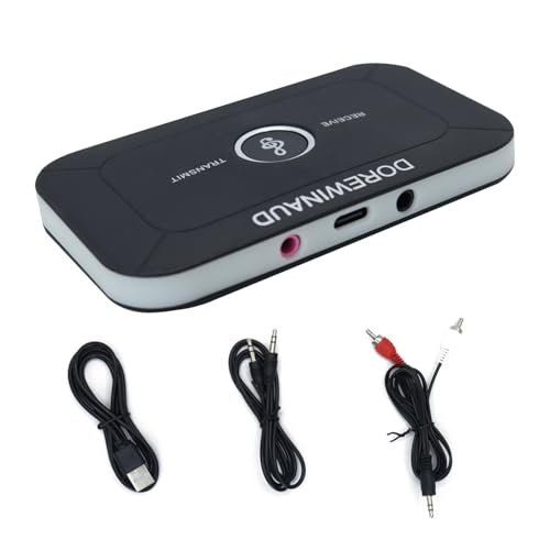 DOREWINAUD Bluetooth Transmitter Receiver, 2-in-1 Wireless...
