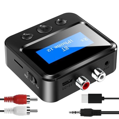 Bluetooth Transmitter Receiver for TV, Audio Adapter for...