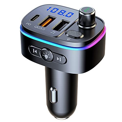 Bluetooth FM Transmitter for Car with Qualcomm 5.0 Chip,...