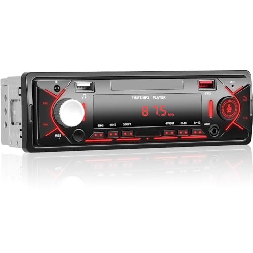 CAMECHO 1 Din Car Stereo MP3 Single Din Player Multimedia...