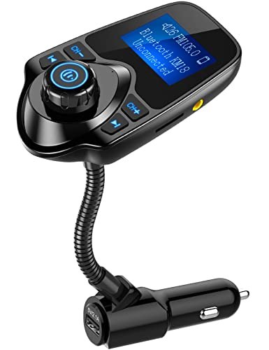 Nulaxy Car Bluetooth FM Transmitter [2024 Upgraded], 1.44