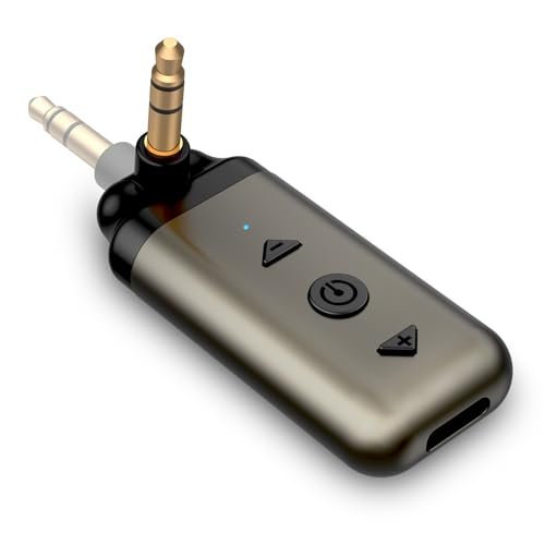 HVMLAK Air88 Bluetooth 5.4 Aux Adapter, 180° Swivel 3.5mm...