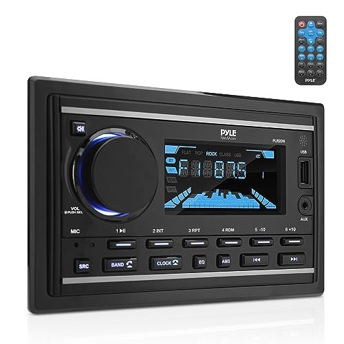 Pyle Boat Bluetooth Marine Stereo Receiver - Marine Head...
