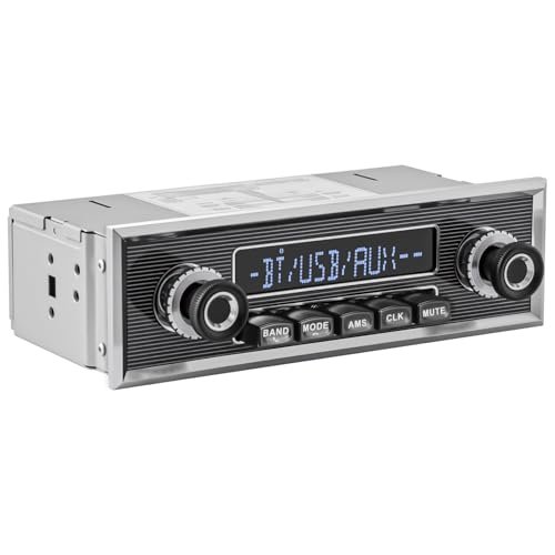 Single Din Classic Car Stereo: Vintage Retro Style Radio...
