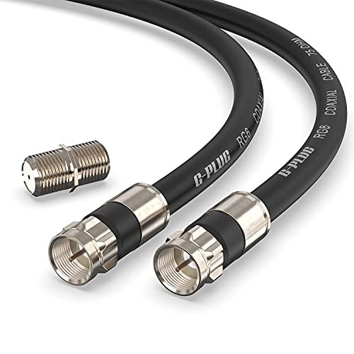 G-PLUG 3FT RG6 Coaxial Cable Connectors Set - High-Speed...
