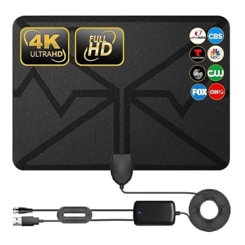 TV Antenna, Amplified HD Digital Long 250+ Miles...