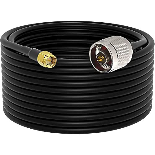 Ultra Flexible SMA to N Cable 15-Meter(49.2 Ft) Low Loss...