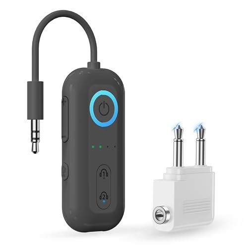 PYYUWF Bluetooth Adapter for Airplane, Dark Gray