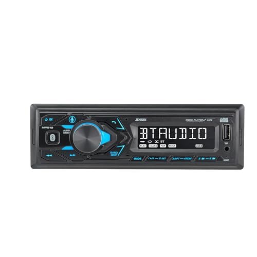 JENSEN MPR210 7 Character LCD Single DIN Car Stereo Radio...
