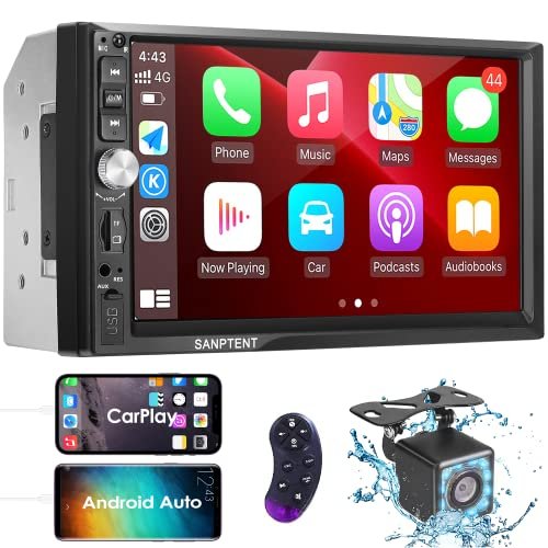 Double Din Car Stereo Radio Compatible with Apple Carplay...