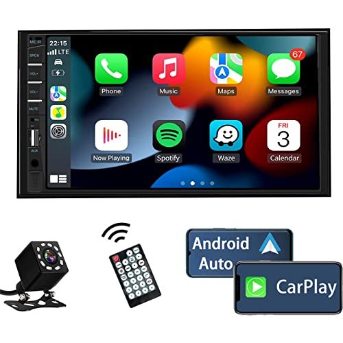 Naifay Double Din Car Stereo Compatible with Apple Carplay...