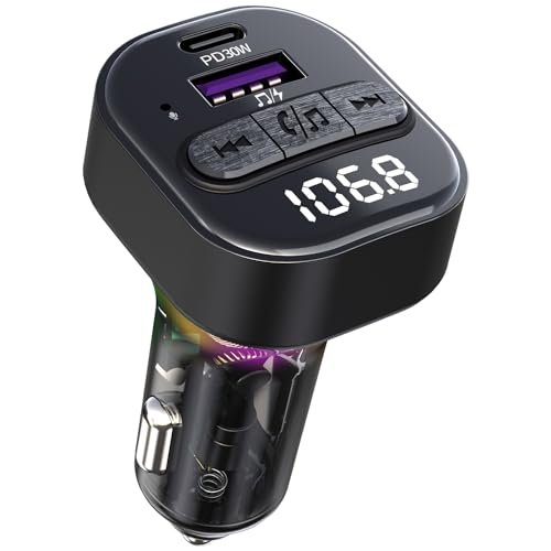 Bluetooth 5.3 FM Transmitter for Car, Bluetooth Car Adapter...