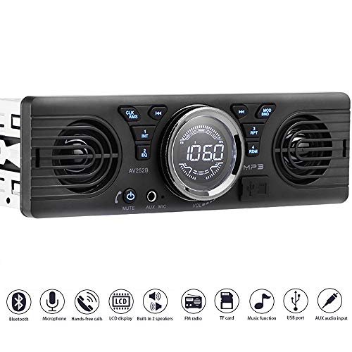 PolarLander Universal 1 Din 12V in-Dash Car Radio Audio...
