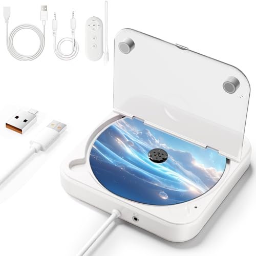 Portable CD Player for Car with USB & AUX –...