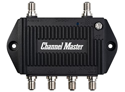 Channel Master TV Antenna Booster 4-4-Port TV Antenna...