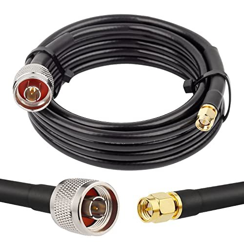 MOOKEERF KMR240 N Male to SMA Male Cable - 10FT...