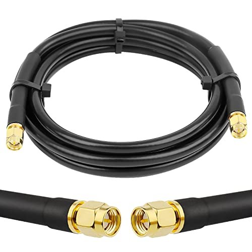 MOOKEERF KMR240 SMA Male to SMA Male Coaxial Cable 50...