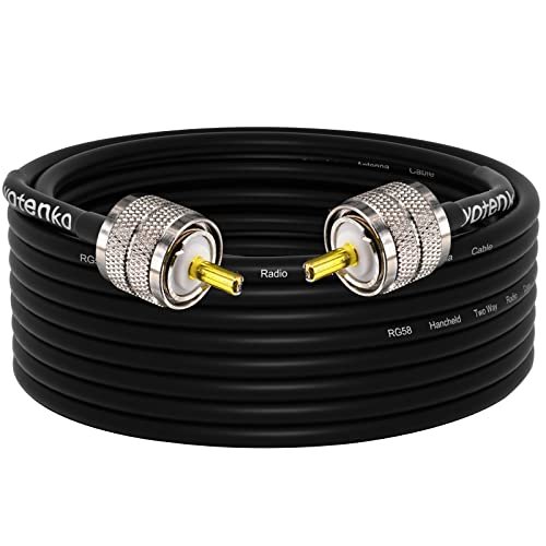 YOTENKO CB Coax Cable 30ft,PL259 Coax 50 Ohm,RG58 Coaxial...