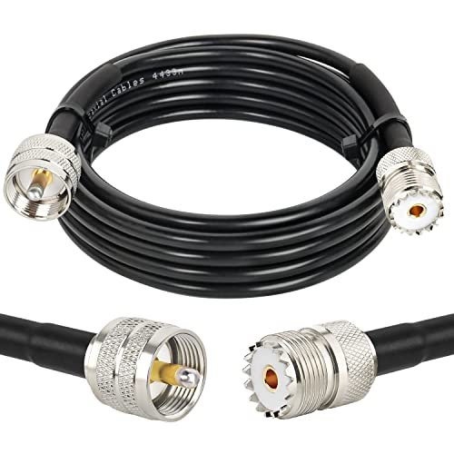 MOOKEERF PL-259 UHF CB Coax Cable - 10FT, RG58 PL-259...