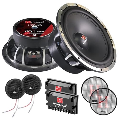 H YANKA HCP-65 6.5 Component Car Speakers, 800 Watt Car...