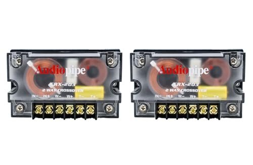 300 Watts 2 Way Crossover - (2 Pack) Passive Car...