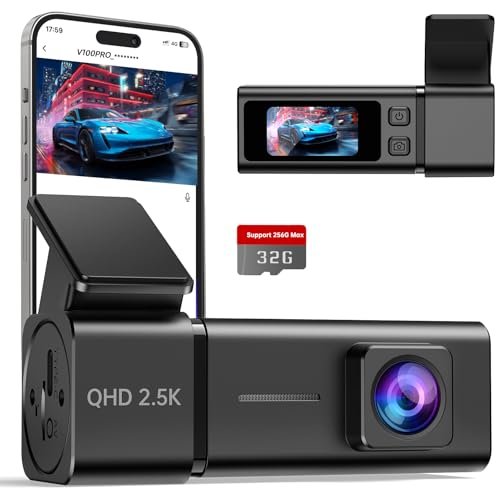 E-YEEGER Dash Cam 2.5K Wi-Fi Full HD Dash Camera for...