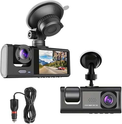 Dual Dash Camera for Car Front and Inside Dash Cam...