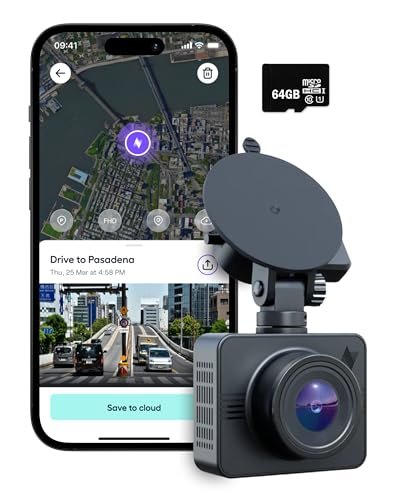 Nexar Beam GPS Dash Cam - 1 Year Nexar App...