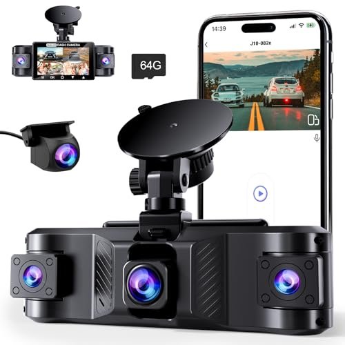 4 Channel 2.5K Dash Cam Front Rear Left Right, 170°...