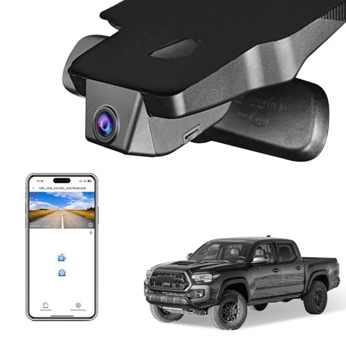Mangoal 4K Dash Cam Custom fit for Toyota Tacoma 2018...