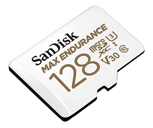 SanDisk 128GB MAX Endurance microSDXC Card with Adapter for...